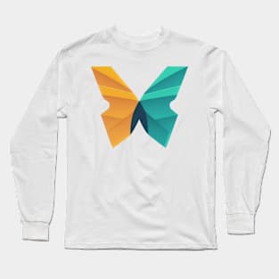 Butterfly Motif - Minimalist butterfly design for the environment Long Sleeve T-Shirt